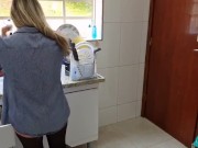 loira da internet safada na cozinha 12/16