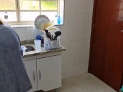 loira da internet safada na cozinha 8/16