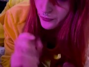 Tattooed E-girl Sucks Cock In Pikachu Outfit (FULL Video On OF) 3/16