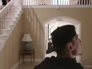 Hard sex with blonde girl on a rich mansion Marica Milani with giant cock Chris Diamond first time 2/16