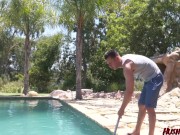 Britney Seduces The Pool Boy And They Both End Up Wet 1/16