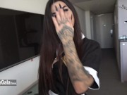 ROOM SERVICE ROUGH SEX - Room Service roleplay fucking for money  - Susy Gala & Nick Moreno 3/16