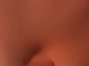 Hippy milf slut with hairy pussy first sex tape takes first cum shot on tits 7/16