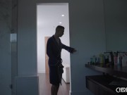 Petite Blonde Step Sis Sky Pierce helps Stepbrother Alex Mack With A Blowjob For His Raging Boner 1/16