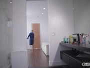 Petite Blonde Step Sis Sky Pierce helps Stepbrother Alex Mack With A Blowjob For His Raging Boner 2/16