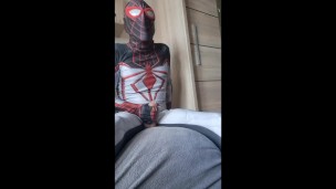 Spiderman enjoys masturbating after 4 days
