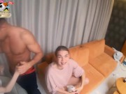 How real filming with porn actresses goes behind the scenes - blowjobe the cameraman - Mila Ray 8/16