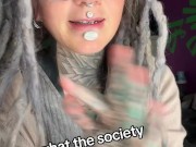 Anuskatzz Tattoo bodymodification hippie goth punk onlyfans model talks about her philosophy of life 10/16