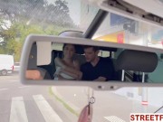 StreetFuck - Travelers Ask Taxi Driver for Threesome 7/16