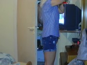 I have to leave for work and my pussy is full of your cum, Please clean it 1/16