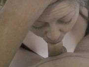 Broke lesbian roommate pays her rent. Gets face fucked and gags. 5/16