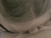 Broke lesbian roommate pays her rent. Gets face fucked and gags. 6/16