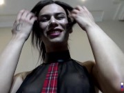 Russian Shemale Ramovich Play Her Cock Video 4/16