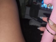 Watching porn leaves her with very wet panties🫣WHAT A DELIGHTFUL ORGASM!!! 1/16