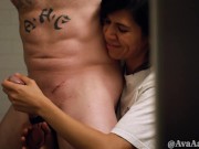 SENSUAL BATHROOM HANDJOB - CFNM GENTLE DIRTY TALKING FEMDOM DOMINATION W/ REAL INTENSE MALE ORGASM 2/16