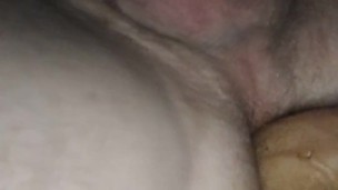Late night dildo play