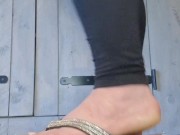 Perfect slipper clapping on my perfect beautiful feet. 12/16