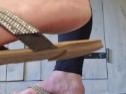 Perfect slipper clapping on my perfect beautiful feet. 15/16