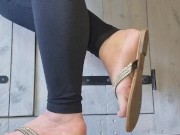 Perfect slipper clapping on my perfect beautiful feet. 3/16