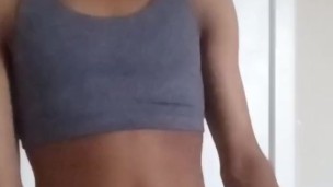 Pov Femboy dances in panties for you