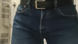 I'm teasing my weird cutted cock in the train.