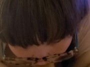 I deepthroat his big cock and slap it on my tongue @Brandi2393 11/16