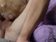 Fucking my teddy bear while another one watches 14/16
