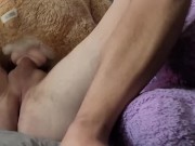 Fucking my teddy bear while another one watches 15/16