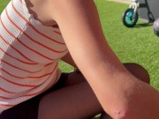 she swallows a dose of sperm during her cigarette break 9/16