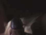 He fucks my wet pussy but it is too tight and he covers it with cum 13/16