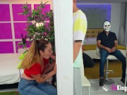 Ammy redhead is desperate for trying our gloryholes! 9/16