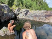 Summertime fun at the Waterfall - RosenlundX - 4k 60fps 1/16