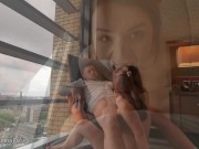 Fucked sucked and rimmed in a hotel window! 9/16