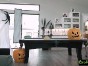 Molly Little & Mia Kay can't resist Sucking & Fucking Stepbro's Halloween Dick 4/16