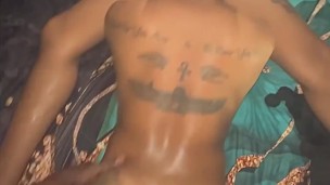 Creaming some tatted DL booty