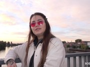 GERMAN SCOUT - Inked next Generation College Girl Jess Mori Pickup for Casting Fuck 2/16