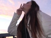 GERMAN SCOUT - Inked next Generation College Girl Jess Mori Pickup for Casting Fuck 3/16