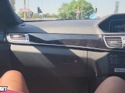 My UBER DRIVER Pulled My Panties Down and Made Me CUM While Driving 10/16