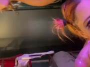 Ruiva peituda chupando e levando rola com a amiga Mayra Marcele pedindo pra gozar e bater forte! 13/16