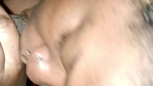 Sloppy Blowjob from Horny Ebony Mom....Rate her Head Game