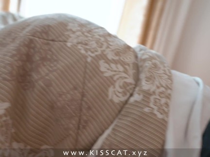 DAY 4 - Step mom share bed in hotel room with Step son 🥰 Surprise fuck creampie for Step mother 💦