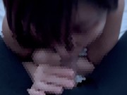たっぷりの唾液で音を立てながらエロチンポをしゃぶり尽くしちゃう♡ cum in mouth swinger 15/16