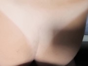 Huge ass housewife getting a huge creampie, massive cum over my wife´s pussy 12/16