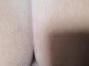 Huge ass housewife getting a huge creampie, massive cum over my wife´s pussy 13/16
