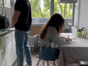 Roommate Fucks me Hard in the Kitchen! 1/16