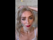 POV Face Fetish Cute Freckled Blonde CHEER SLUT Begs For YOUR Cum - Remi Reagan 12/16