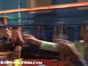 CFNM Male Strippers Perform Naked Live on Stage 2/16