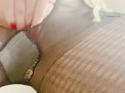 JOI and cum countdown in my sexy dark nylons! 6/16