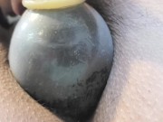 My slut wife using pussy pump to masturbate himself, karina and Lucas 4/16