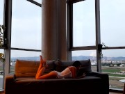 Nympho hot sexy couple loves having sex passionate with lot of kissing rimming and big dick riding 1/16